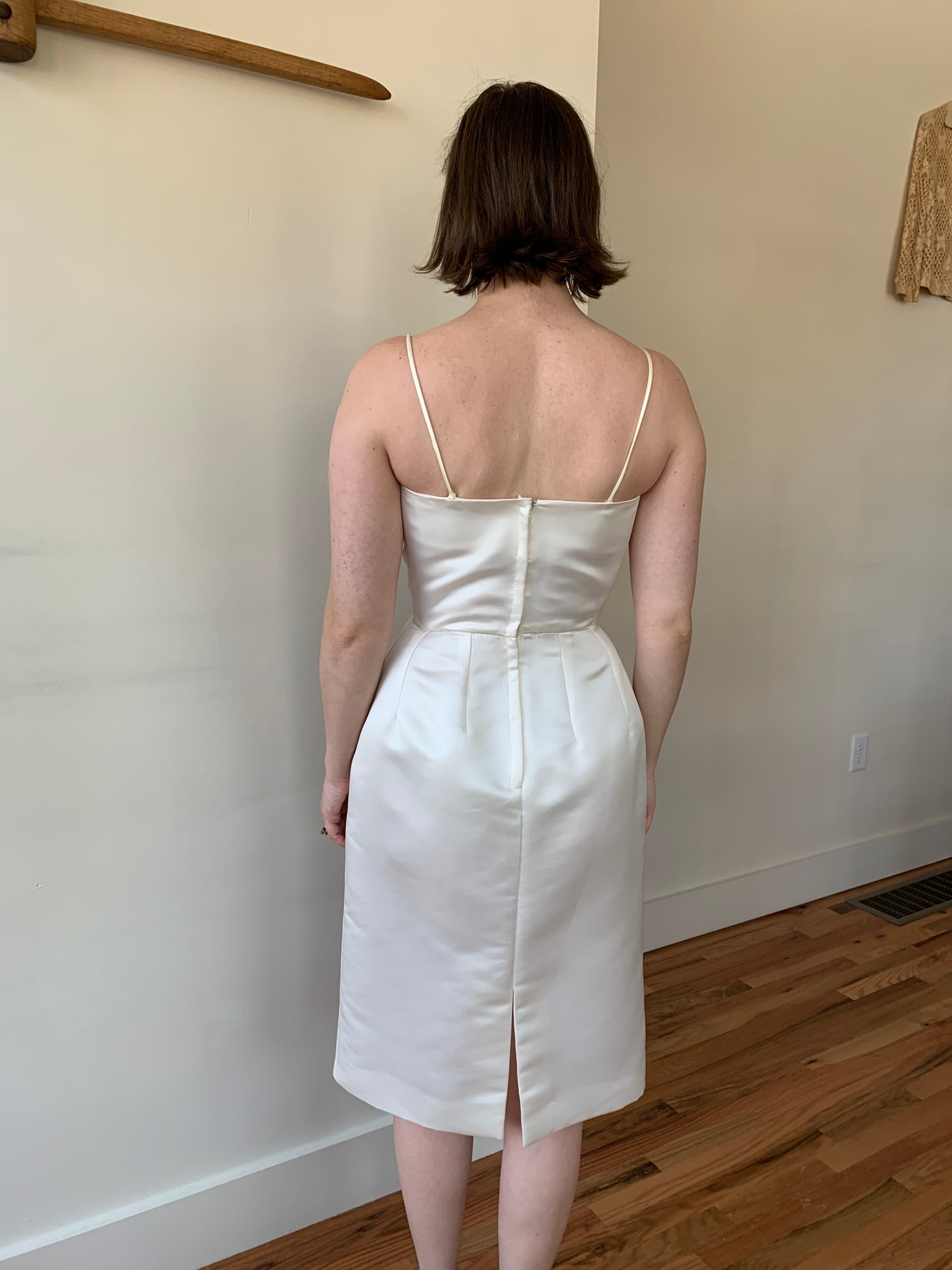 Ivory classic cocktail dress