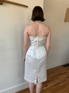 Ivory classic cocktail dress