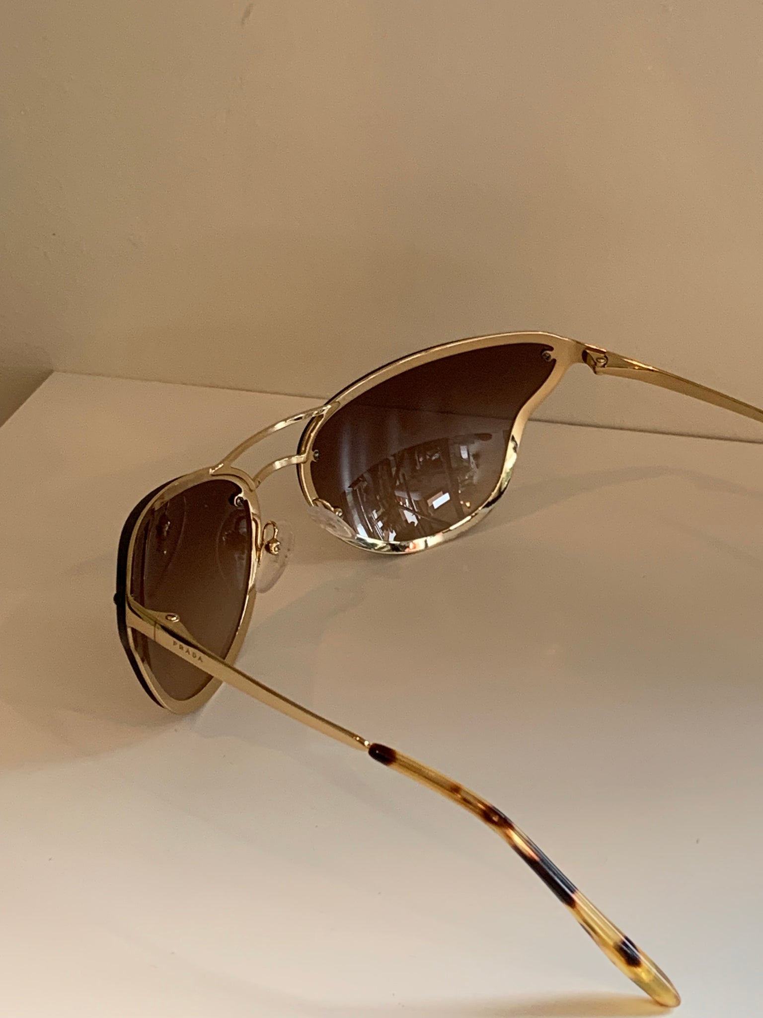 Prada metal-rimmed sunglasses
