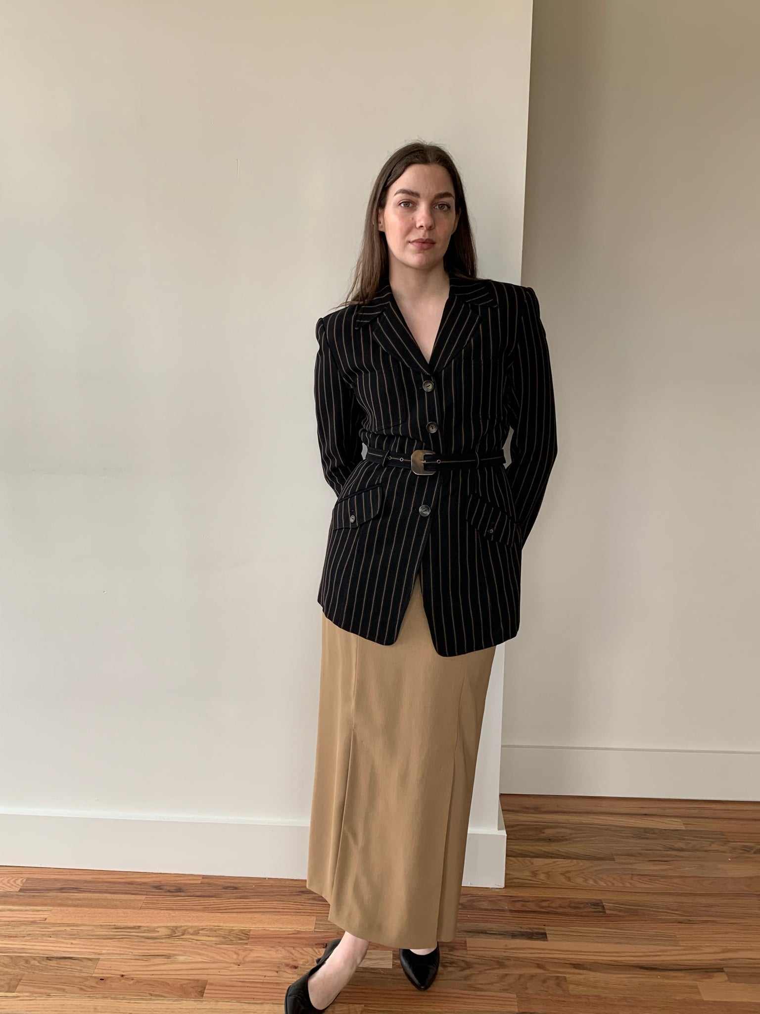 90s Dana Buchman pinstripe blazer