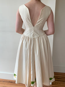Hand painted drop waist dress from Oaxaca