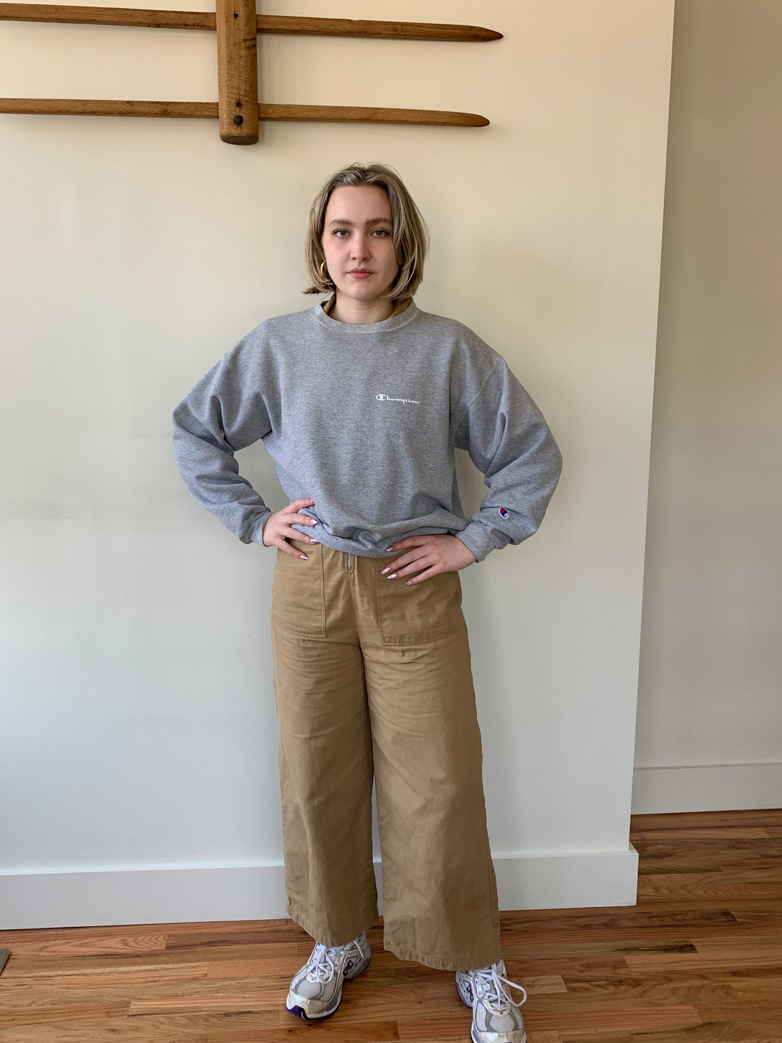 Gray vintage Champion sweatshirt