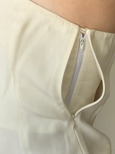 Emporio Armani cream strapless top