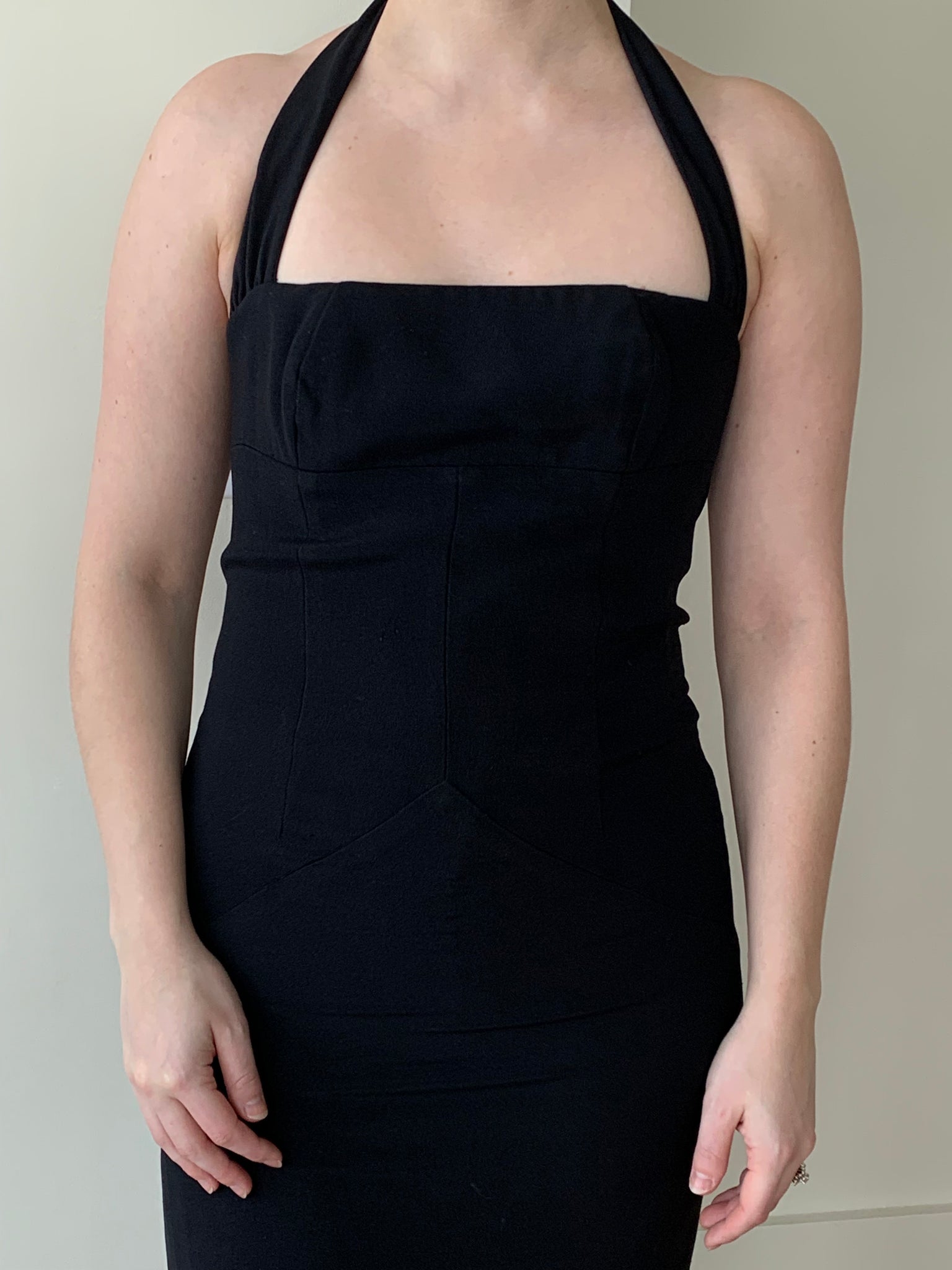 1990s Nicole Miller halter dress
