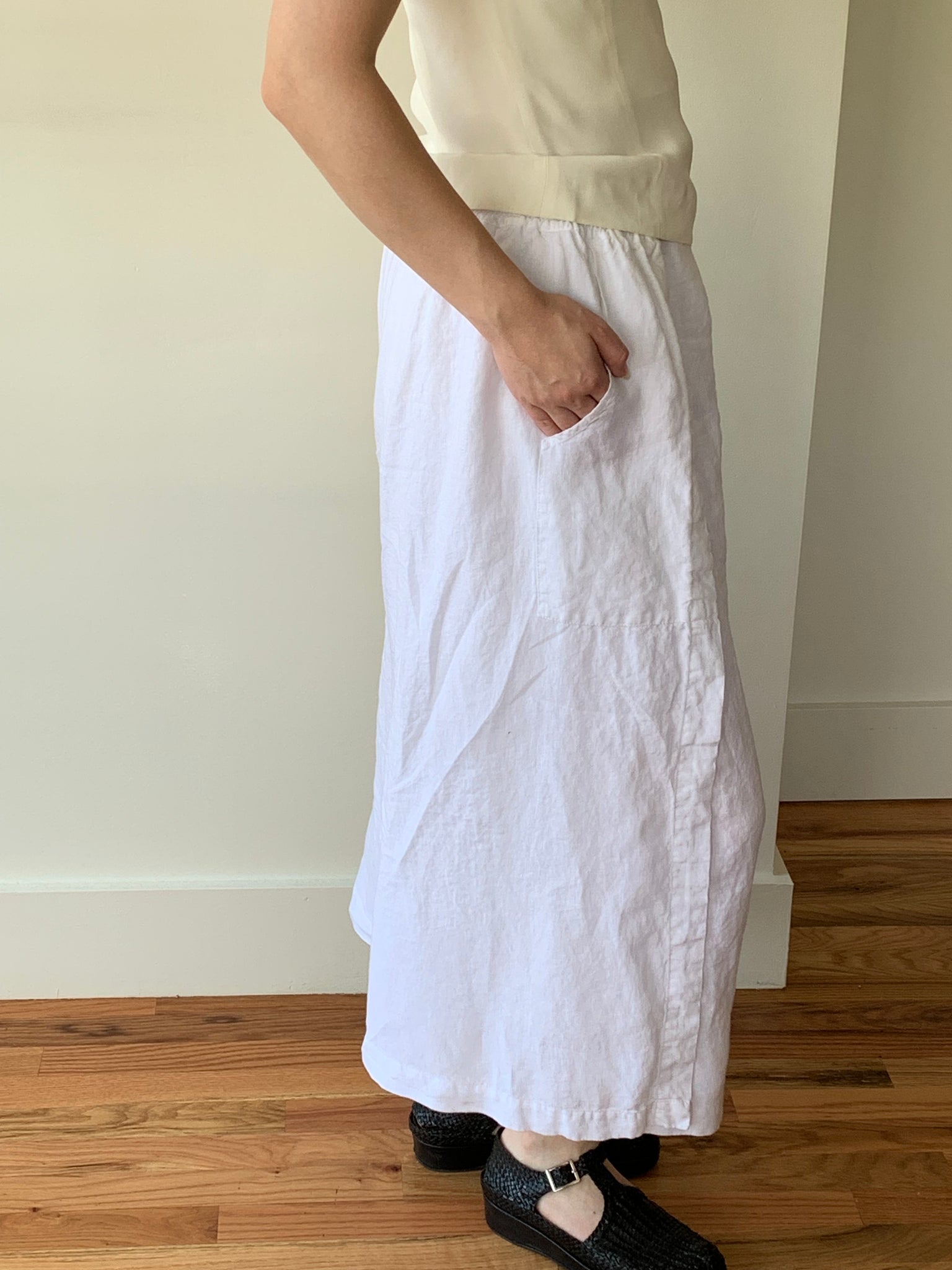 Eskandar linen wrap pants