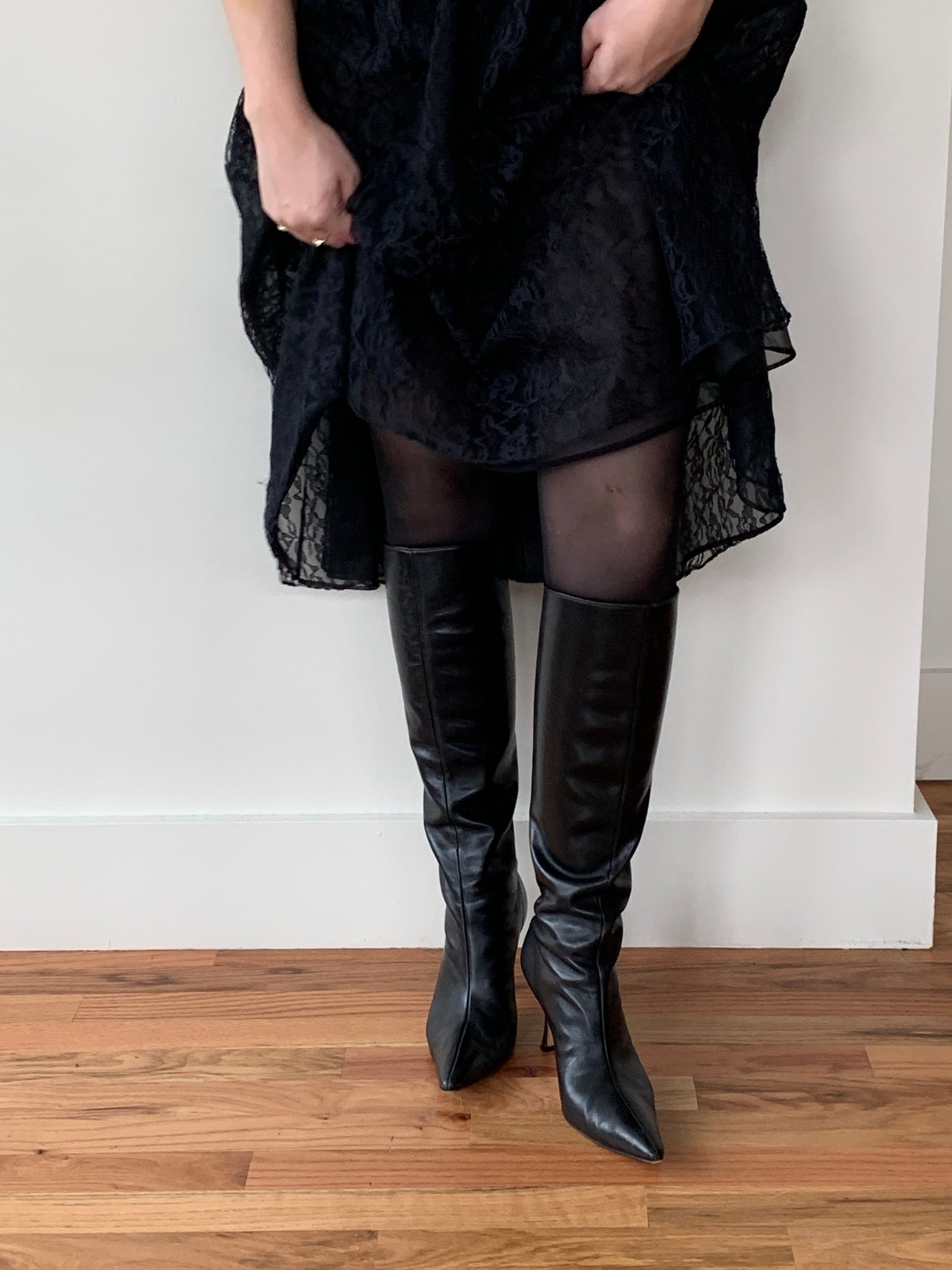 Manolo Blahnik knee high boots