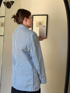 Blue striped blazer