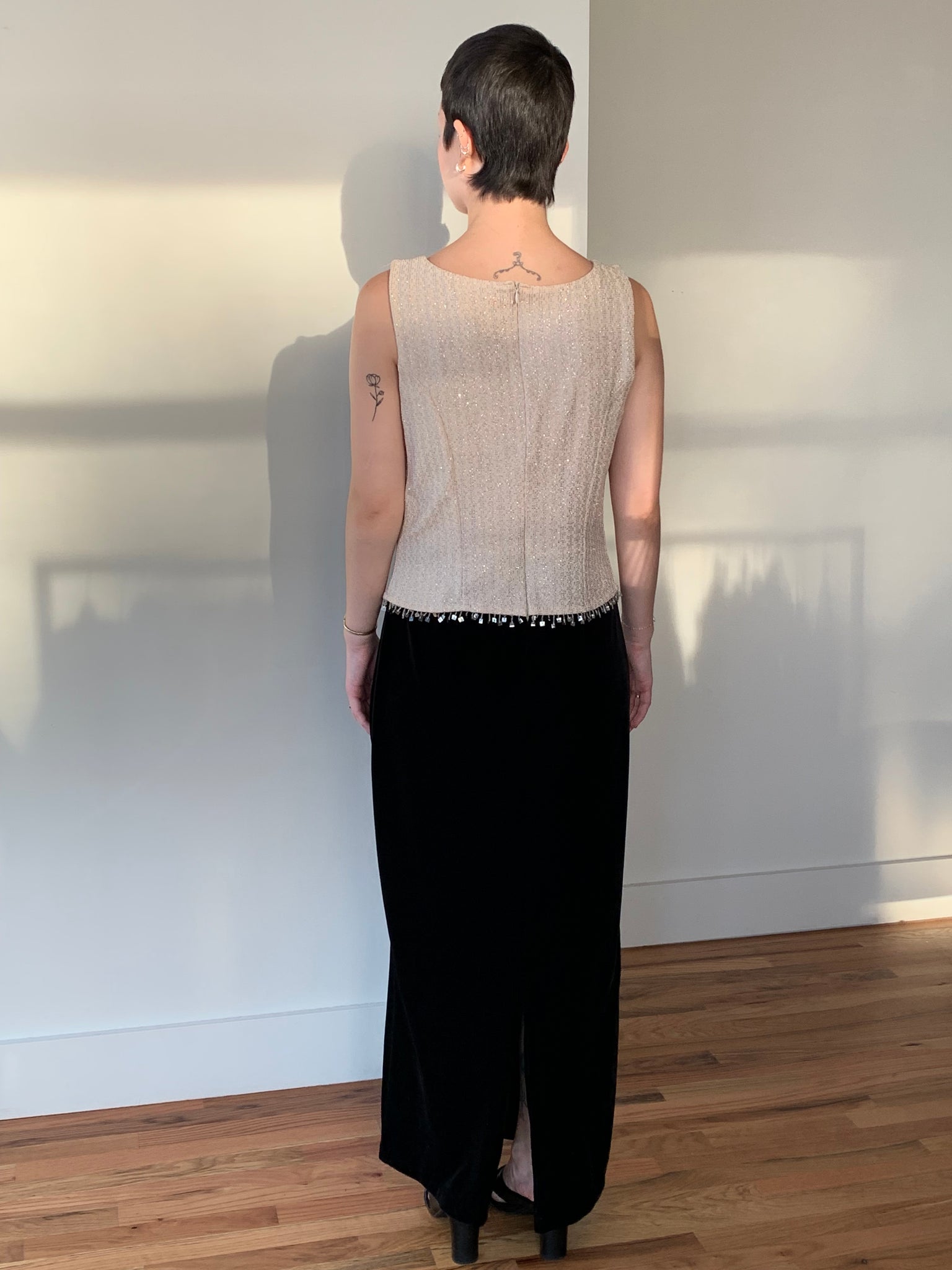 Velvet glitter dress