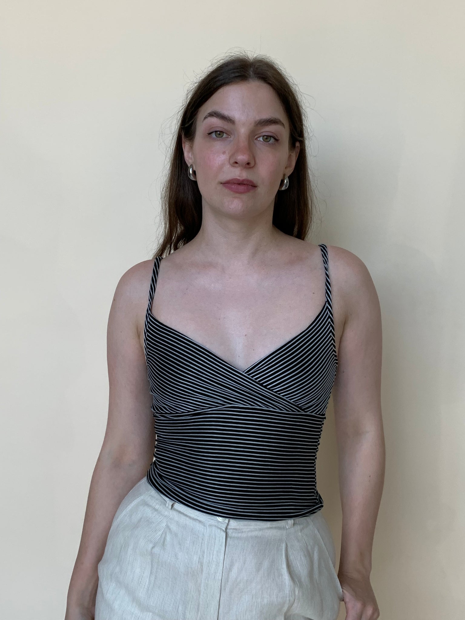 Striped slinky tank