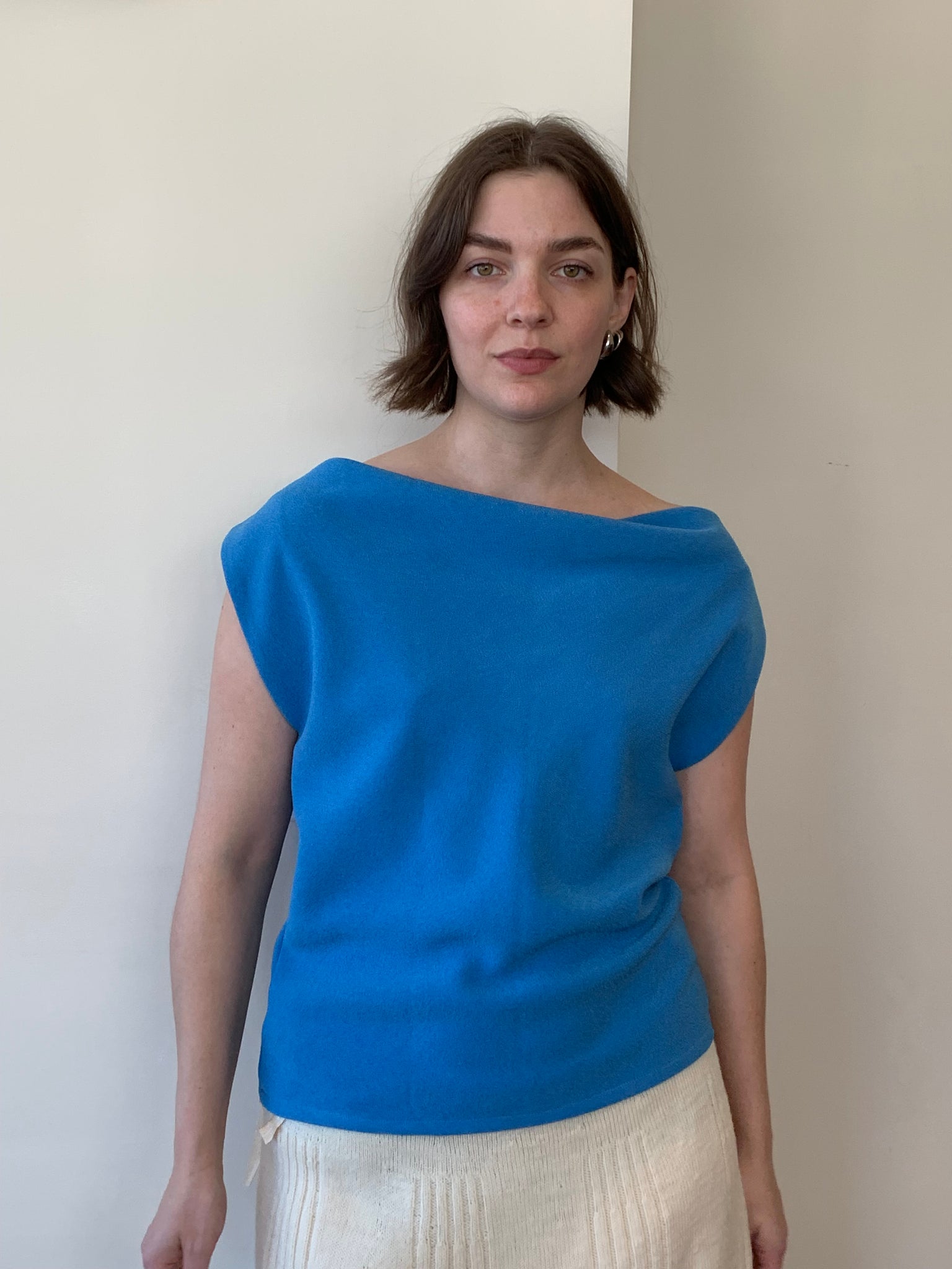 Paris Georgia cowl neck top