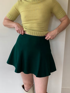 Vintage wool mini skirt