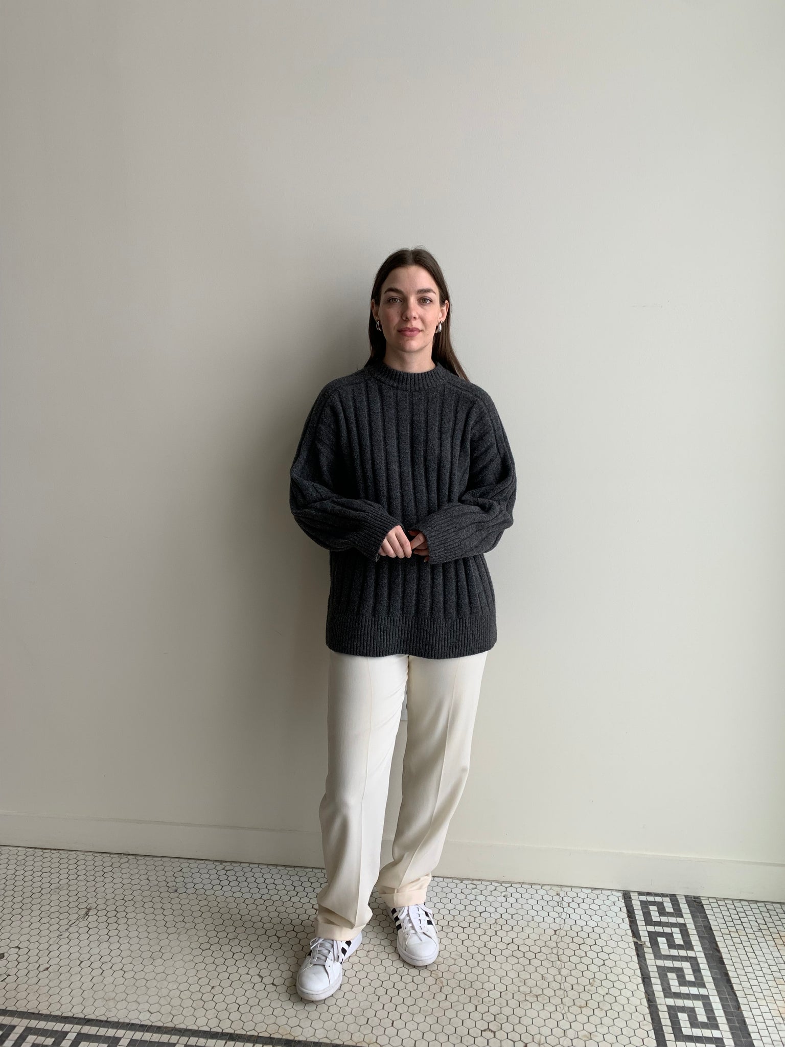 soft ribbed sweater