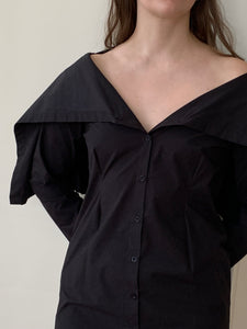 Baserange cotton cape shirt dress