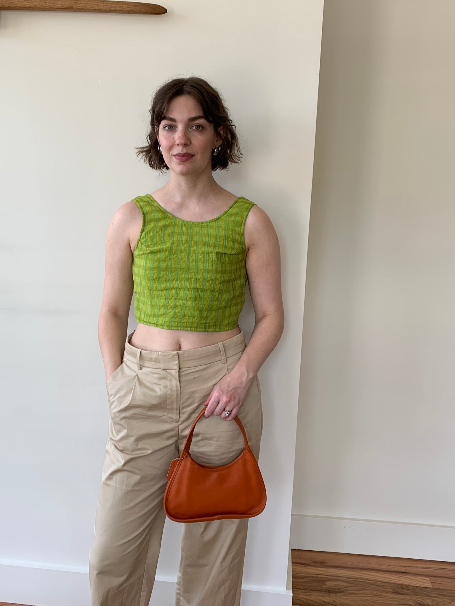 Orange vintage Coach handbag