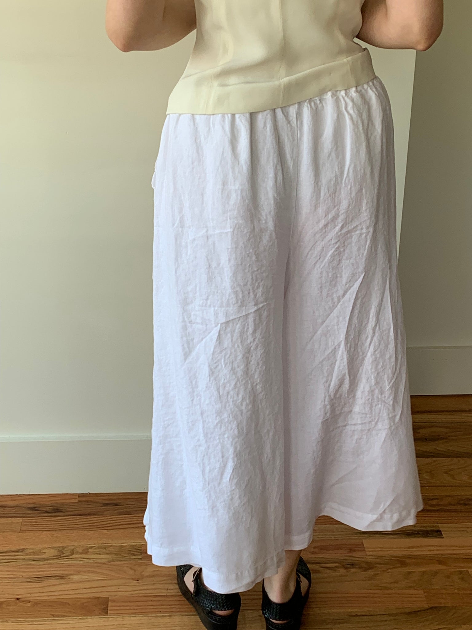 Eskandar linen wrap pants