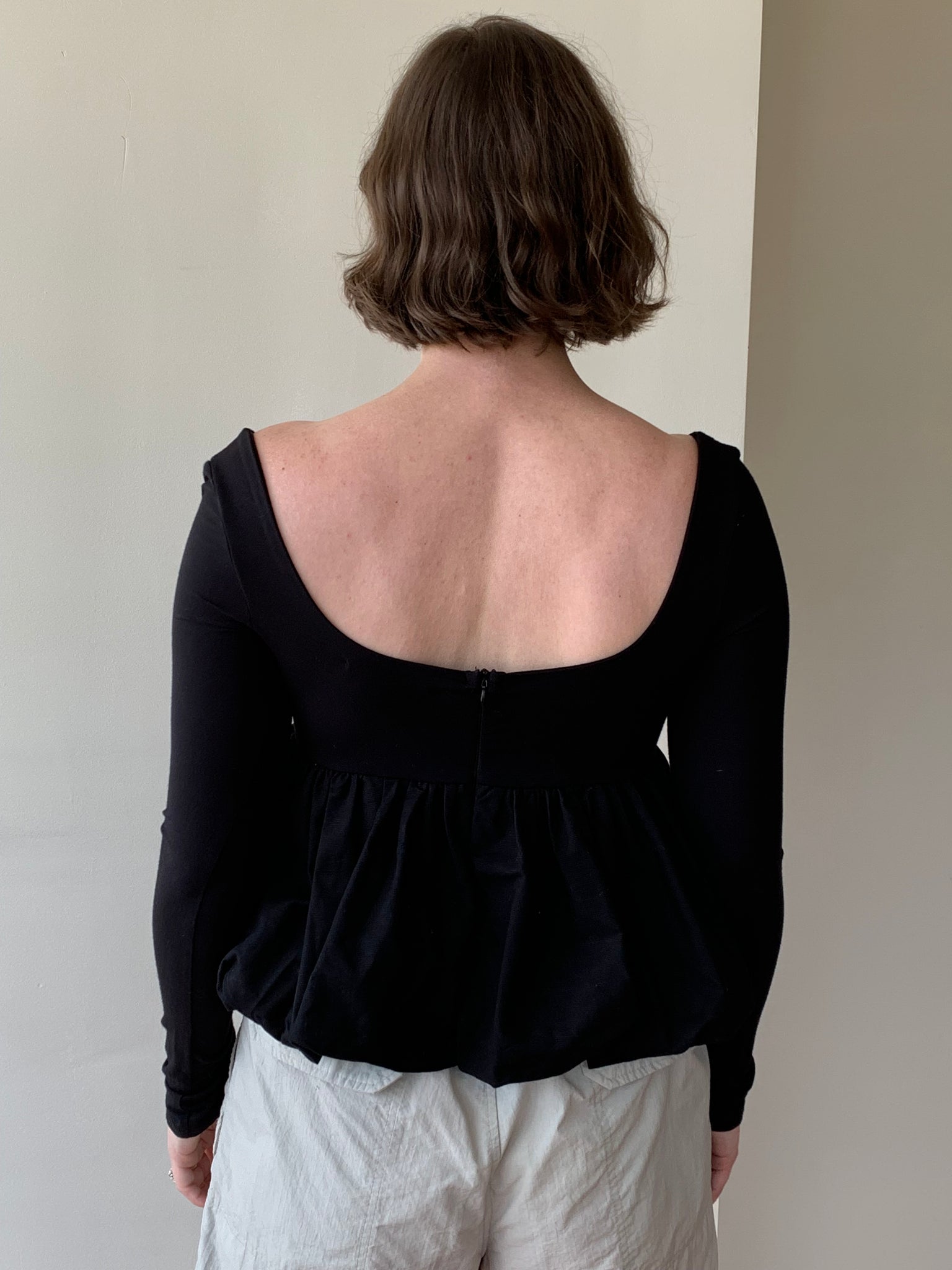 the line by k bubble hem top