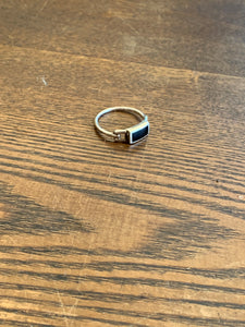 Sterling and opal ring