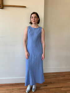 Eileen Fisher blue linen dress