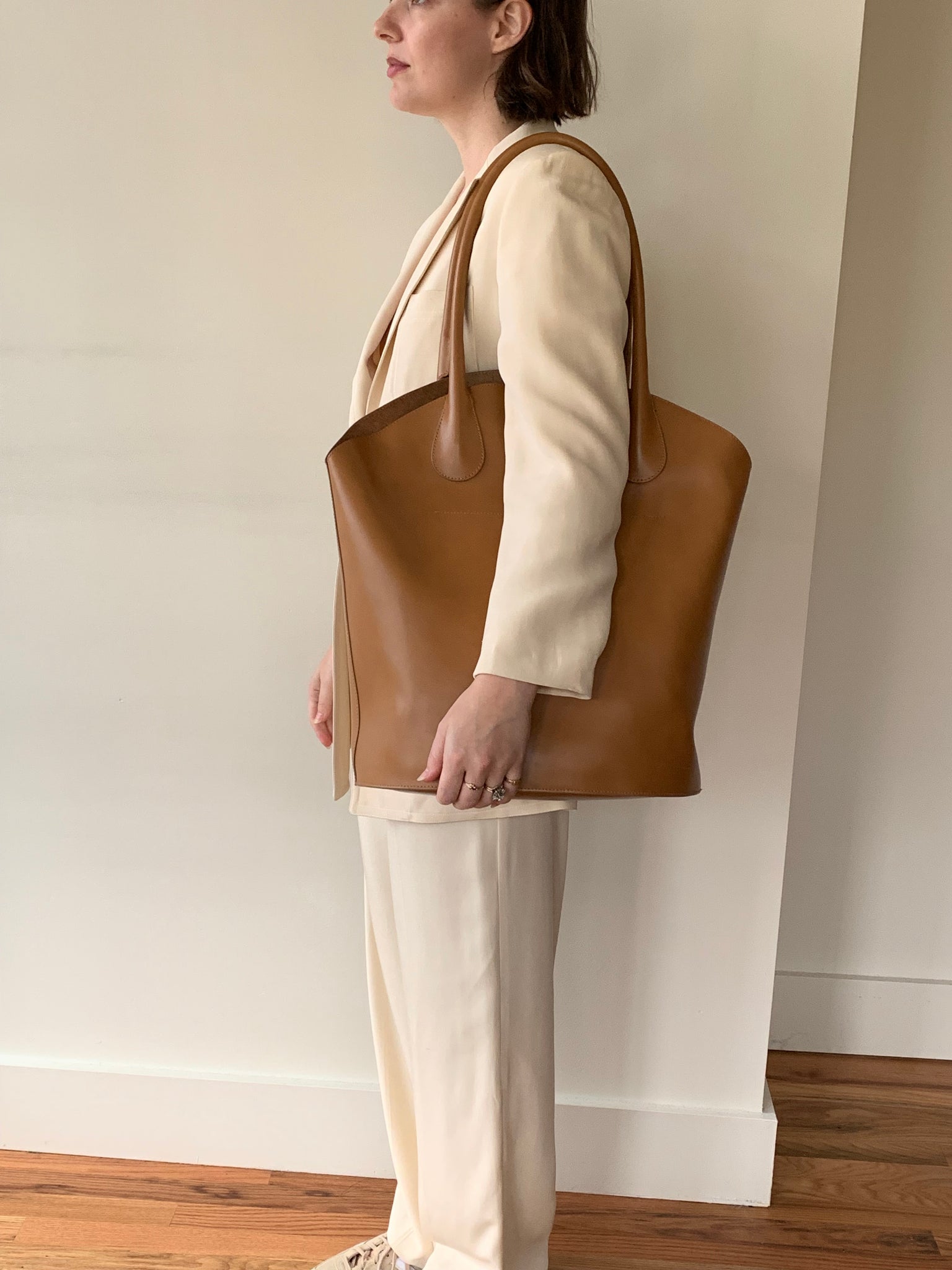 By Malene Birger leather tote bag