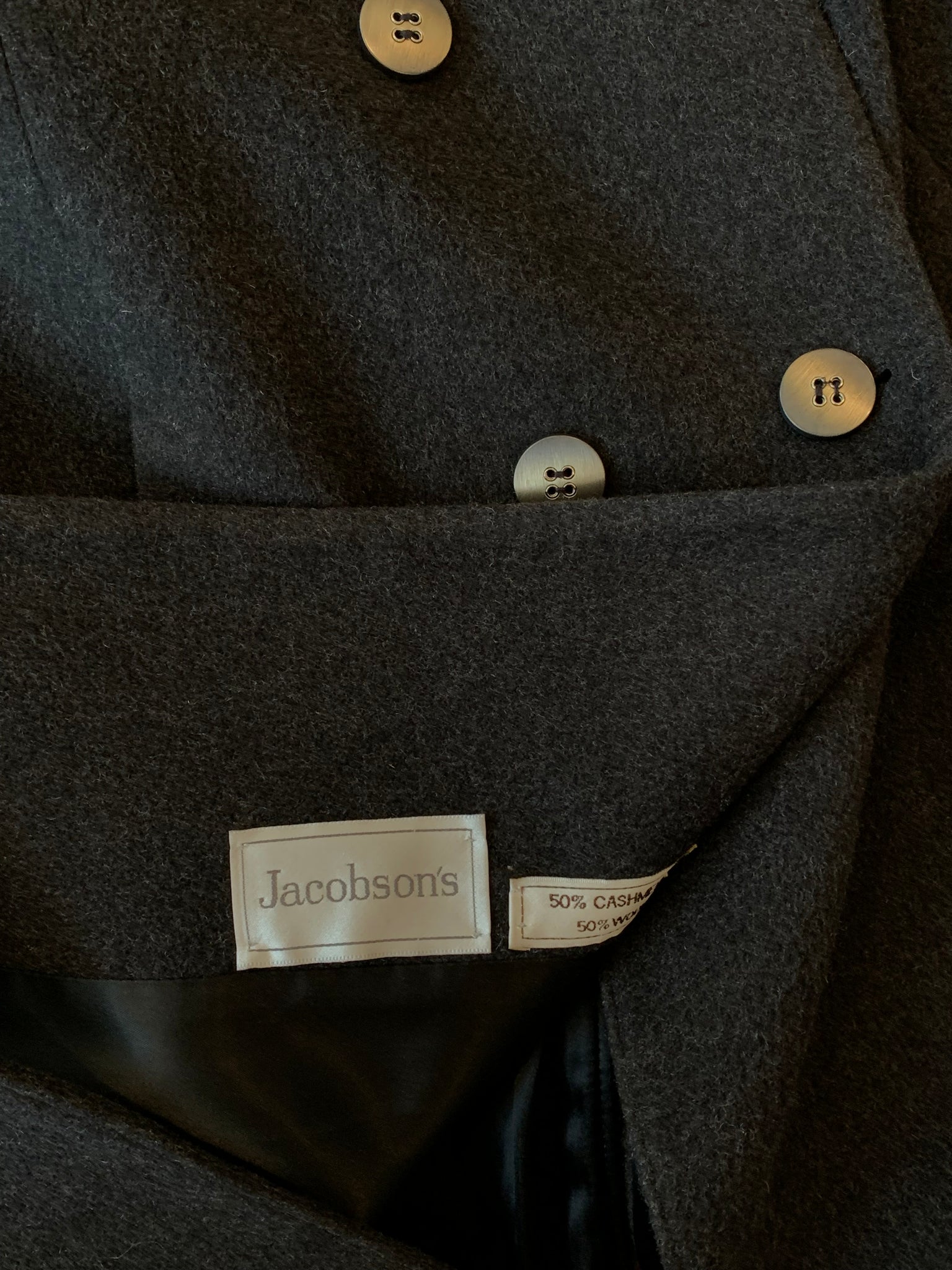 Jacobson’s wool and cashmere overcoat