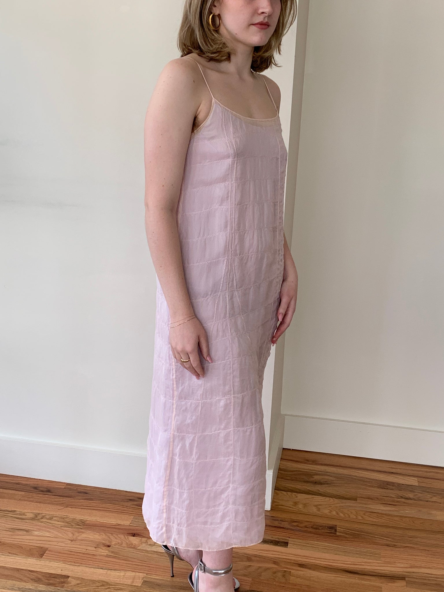 DKNY silk slip dress