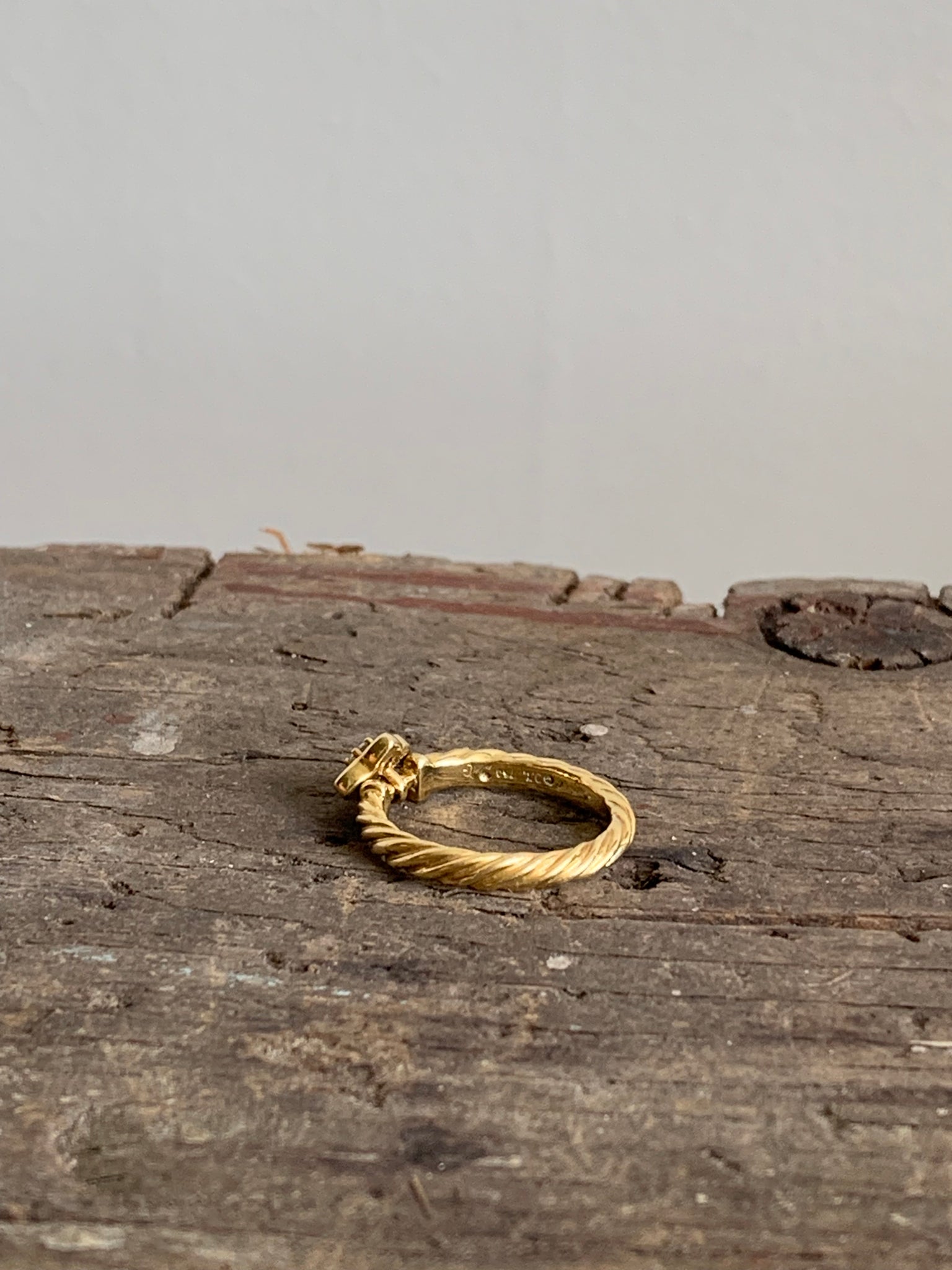 David Yurman gold petite quatrefoil ring
