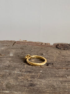 David Yurman gold petite quatrefoil ring