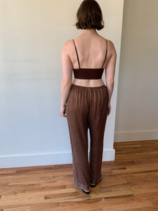 DÔEN patterned silk pants