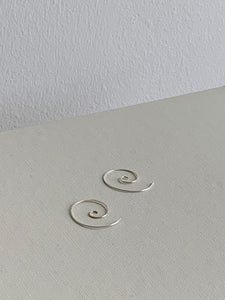 Wire spiral earrings