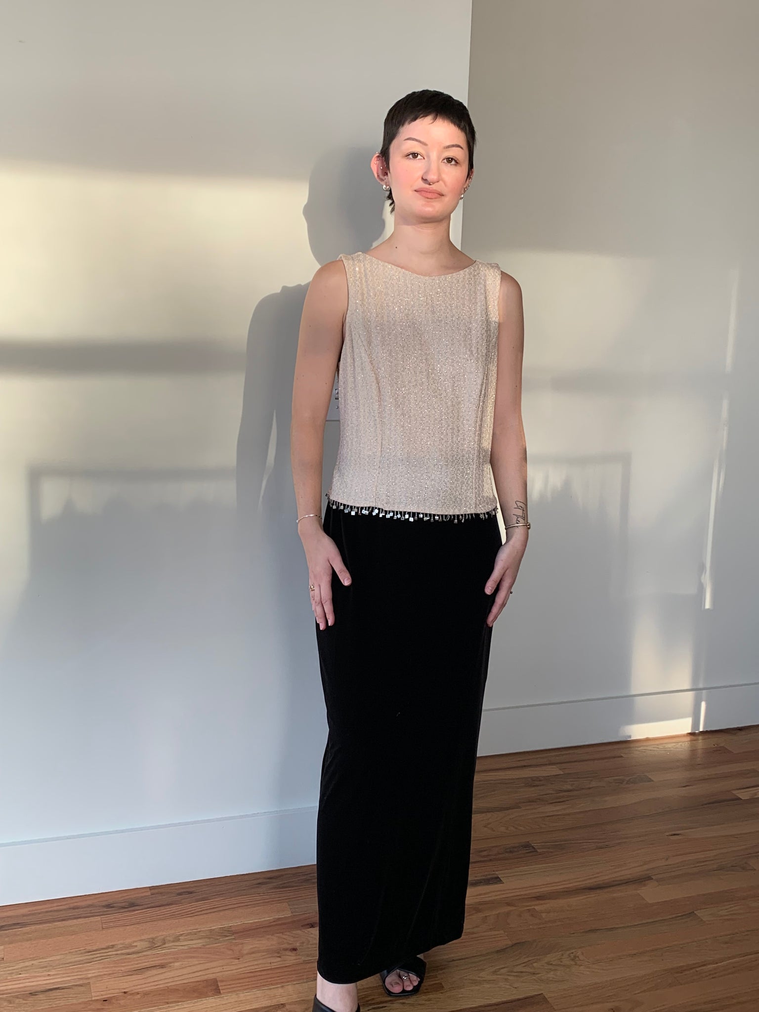 Velvet glitter dress