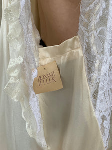 Vintage silk and lace nightgown