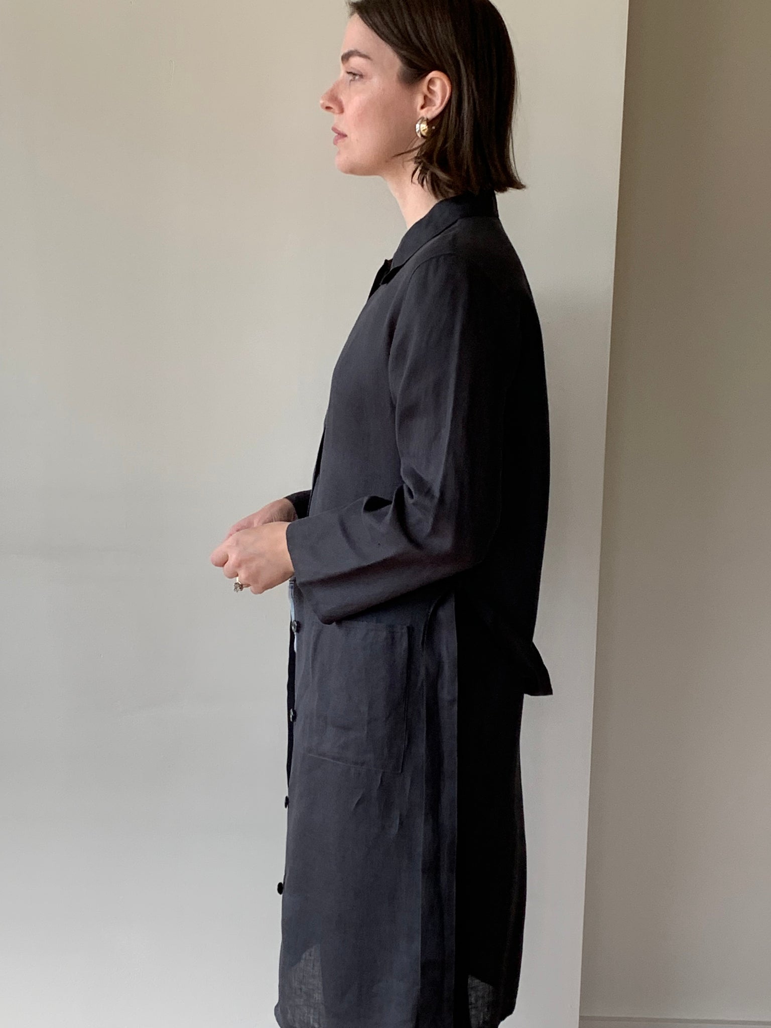 agnès b. linen shirt jacket