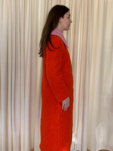 Staud orange boucle coat