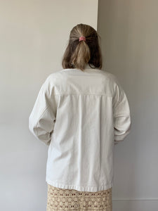 Cream denim chore jacket