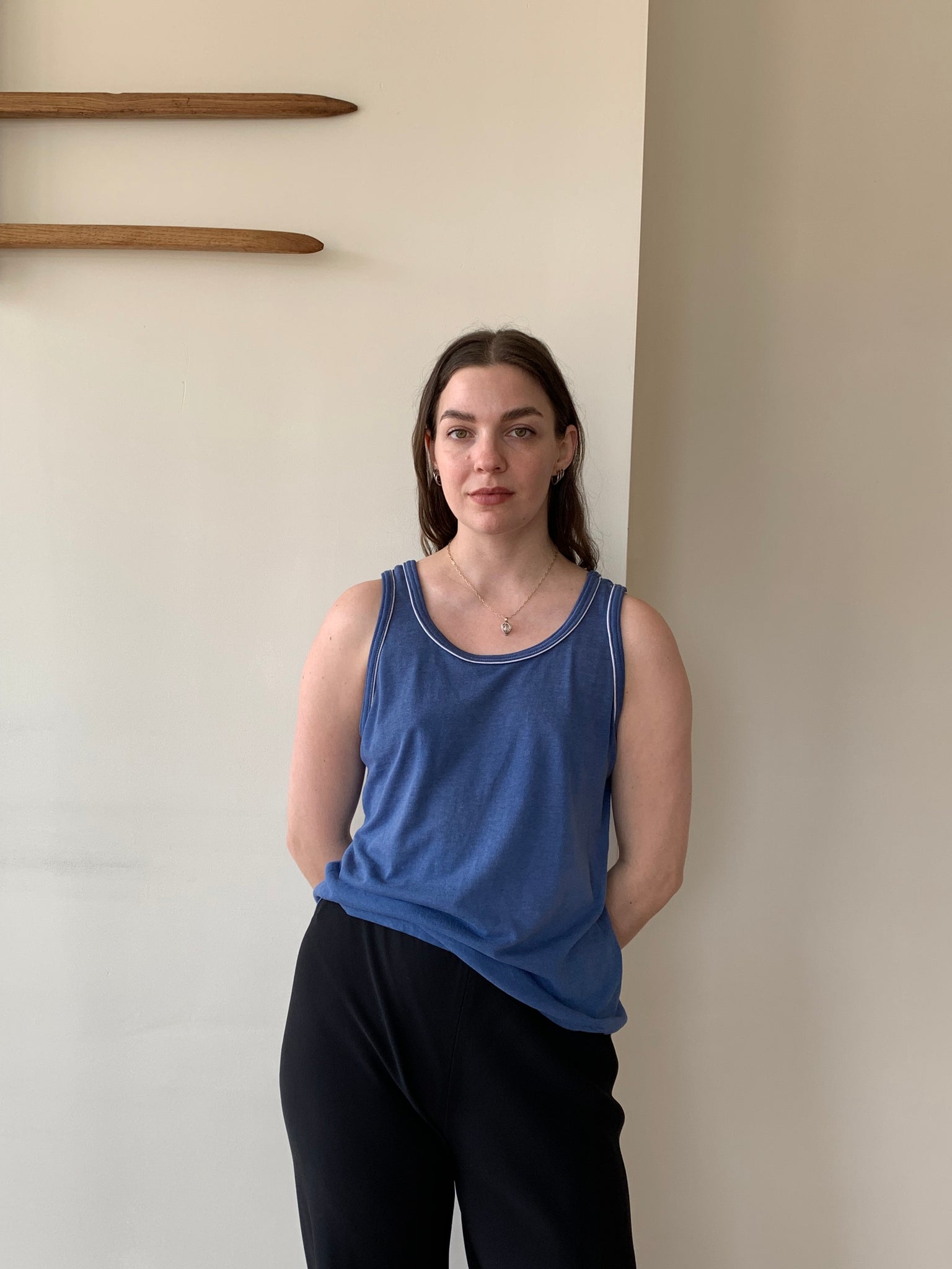 Vintage blue tank top