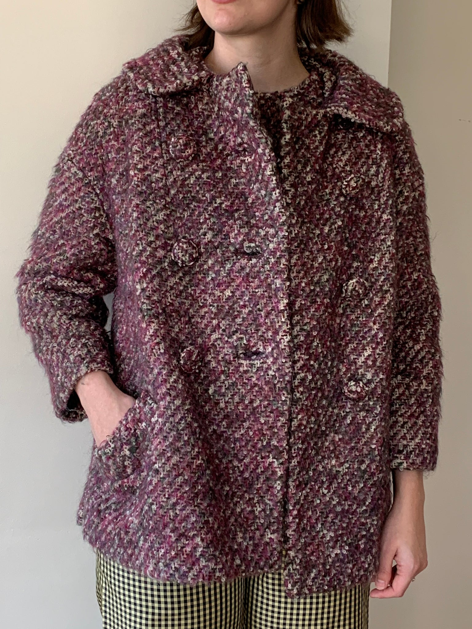 1960s wool jacket and top set