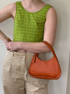 Orange vintage Coach handbag