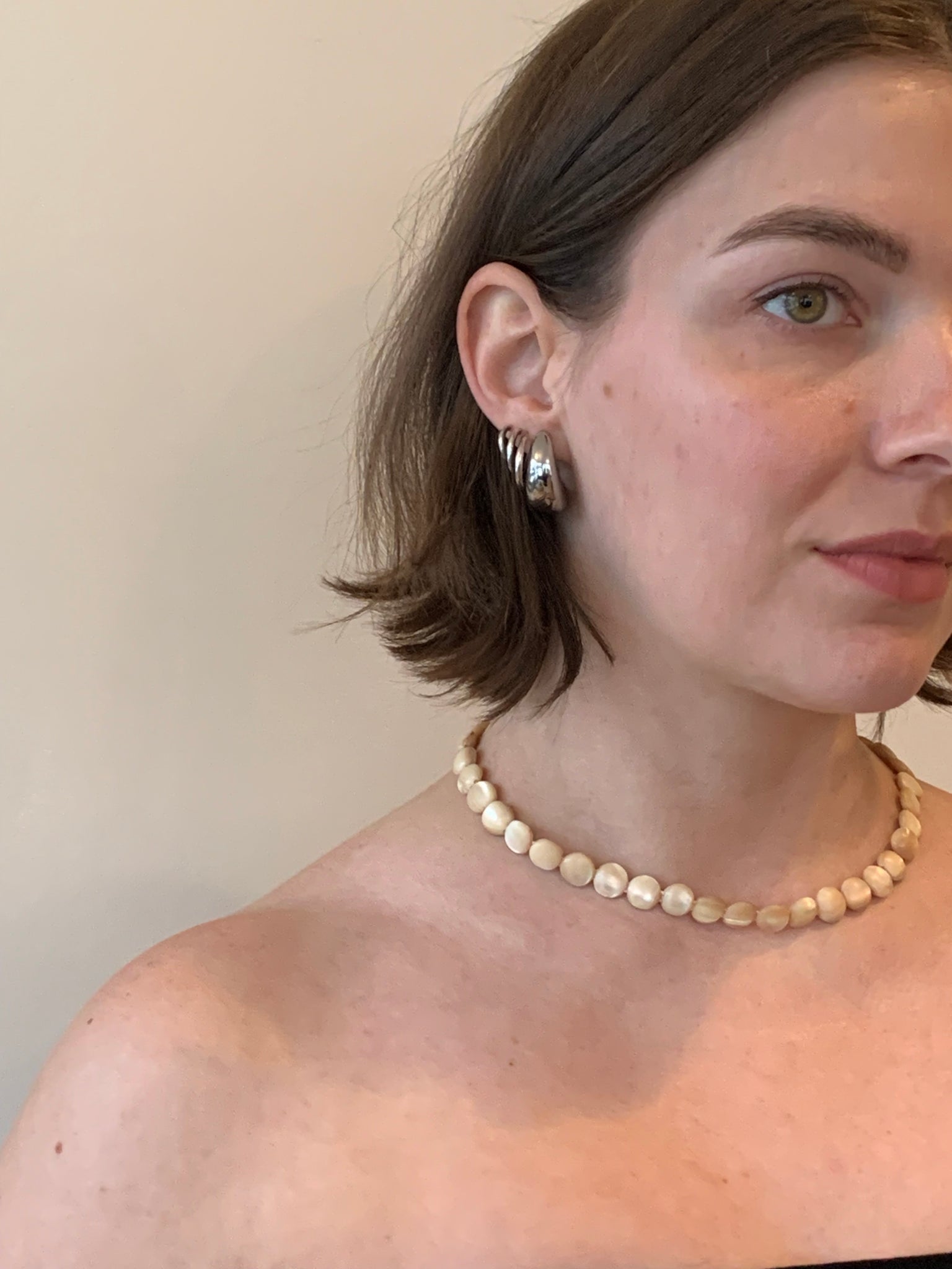 Antique mother of pearl necklace