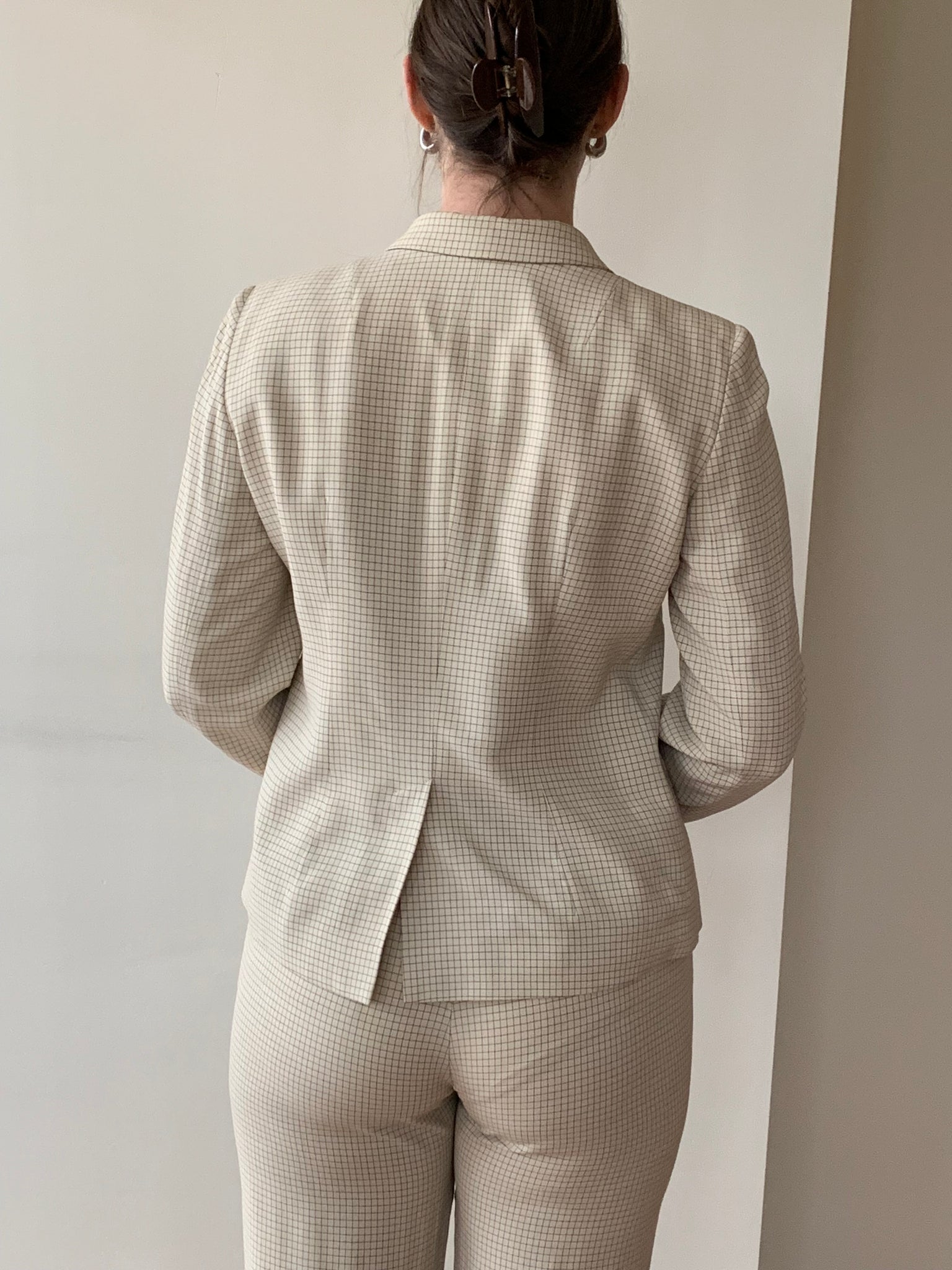 Vintage DKNY grid suit