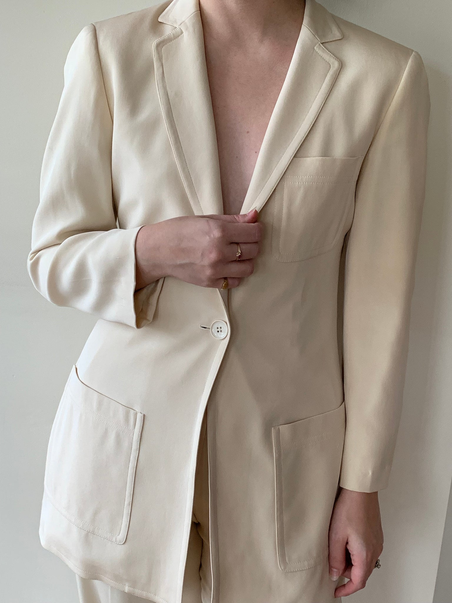Worth silk pant suit