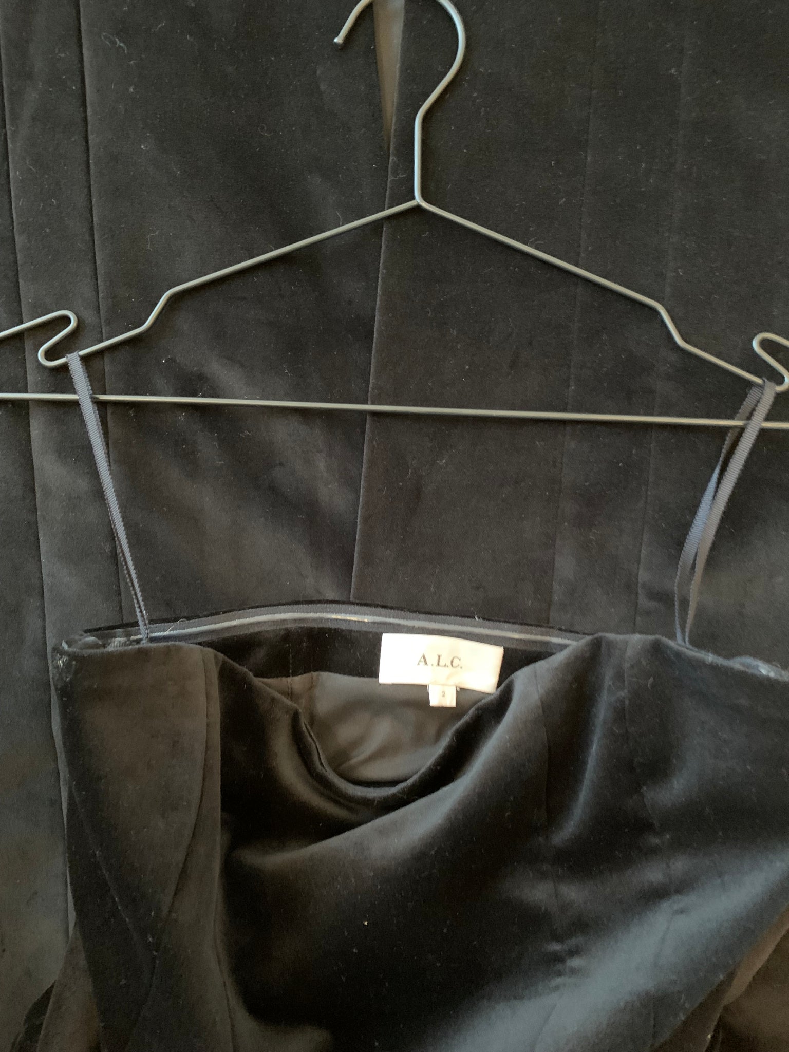 A.L.C. velvet midi dress