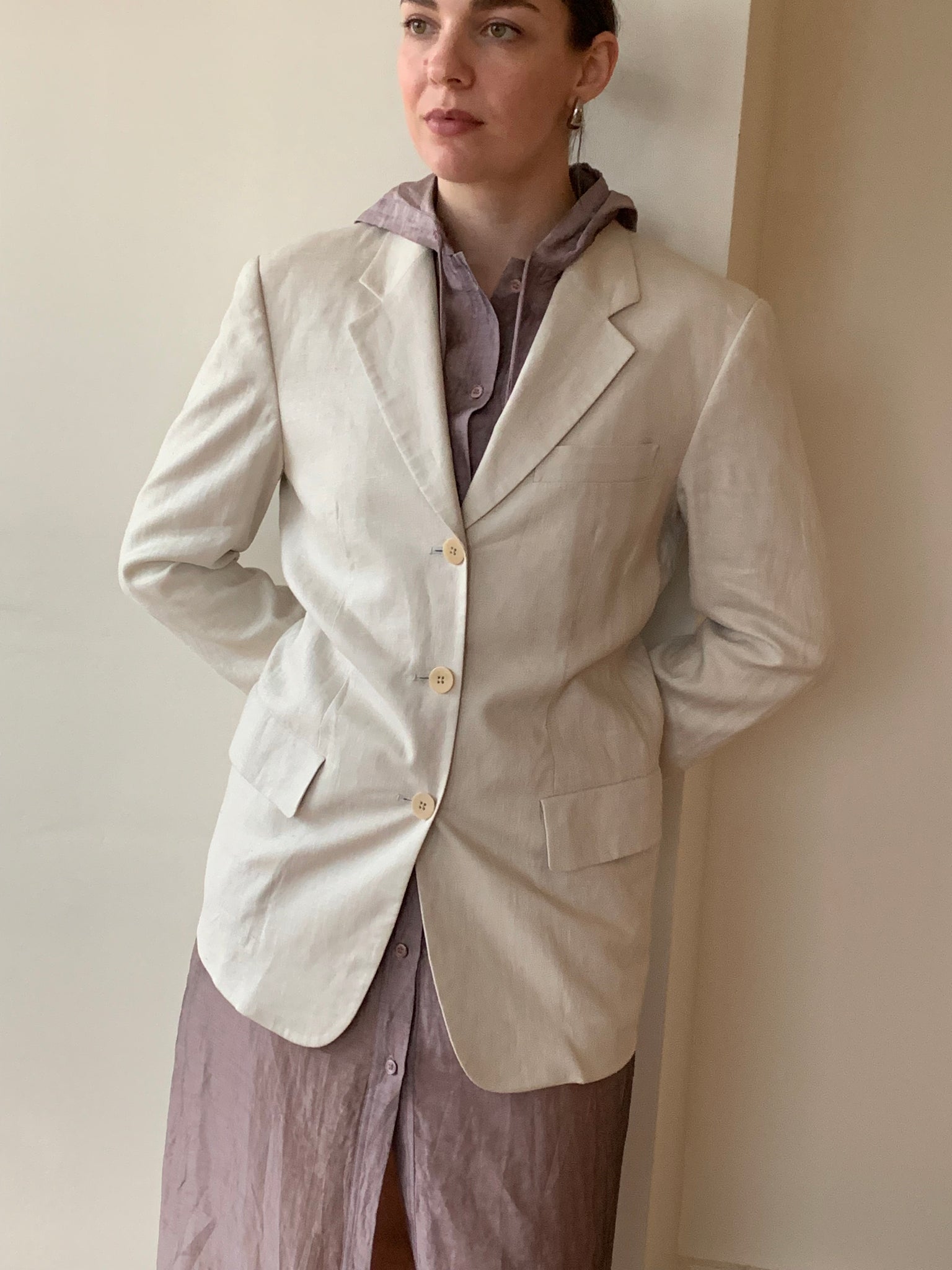 DKNY vintage linen blazer