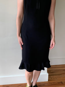90s ribboned neckline dress