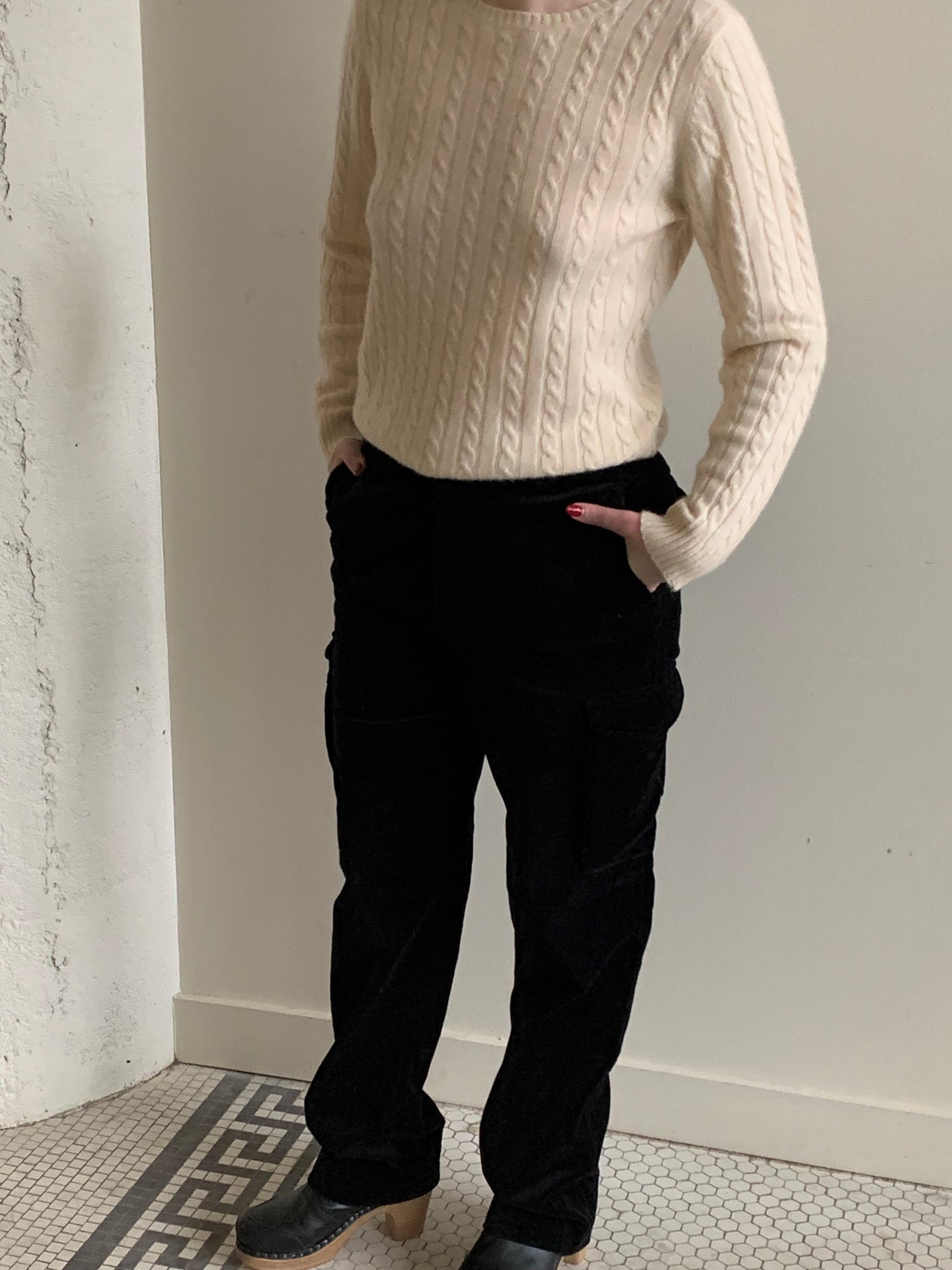 Velvet vintage cargo pants