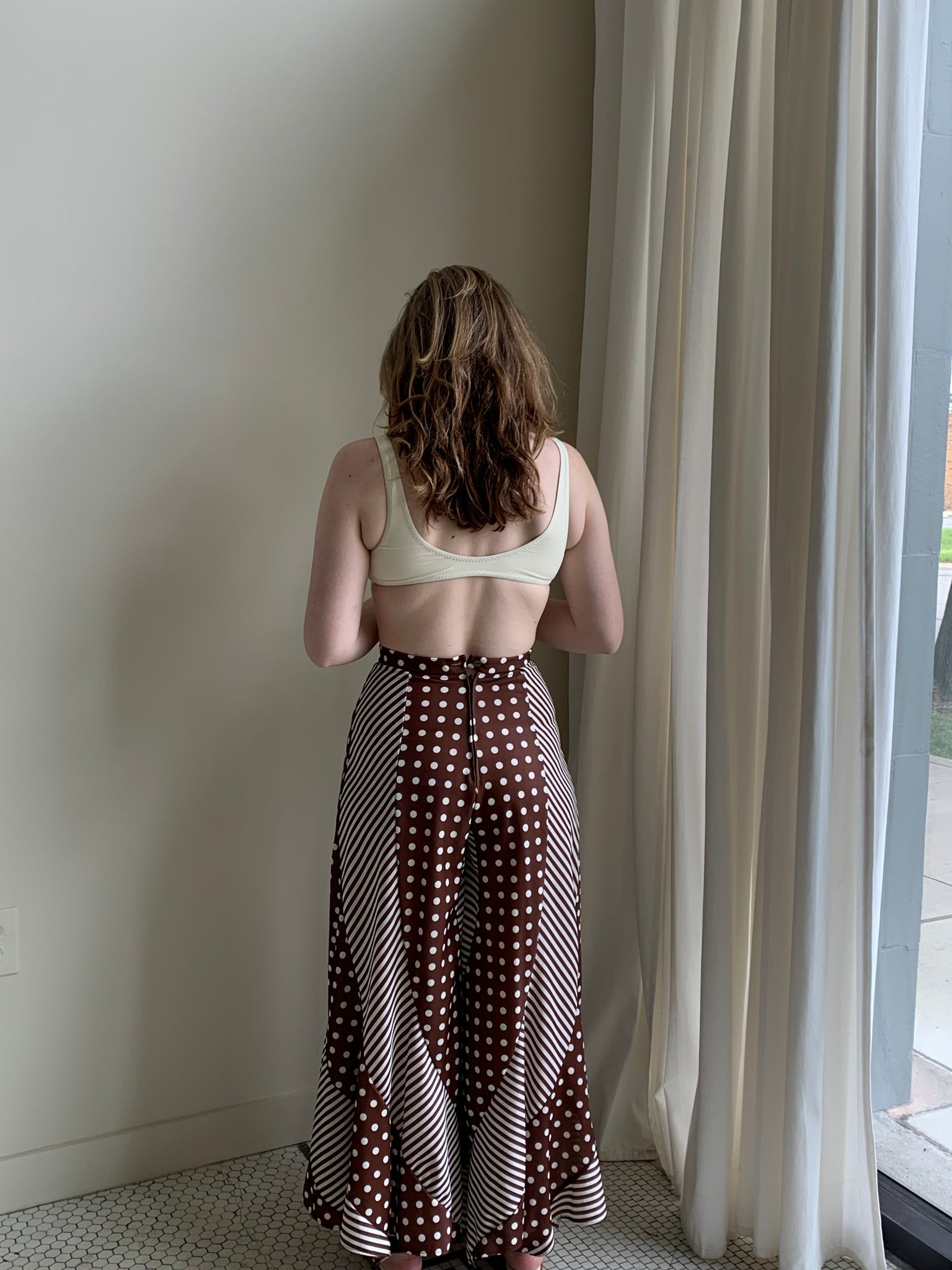 Vintage polka dot pants