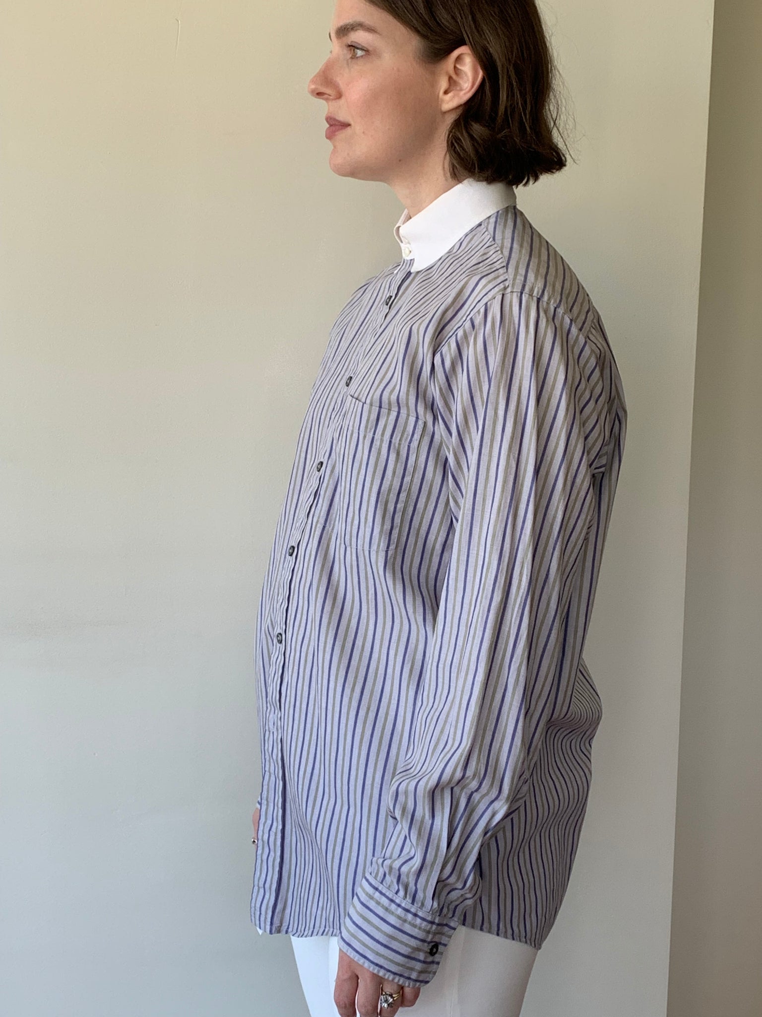 Vintage Dior striped button down shirt