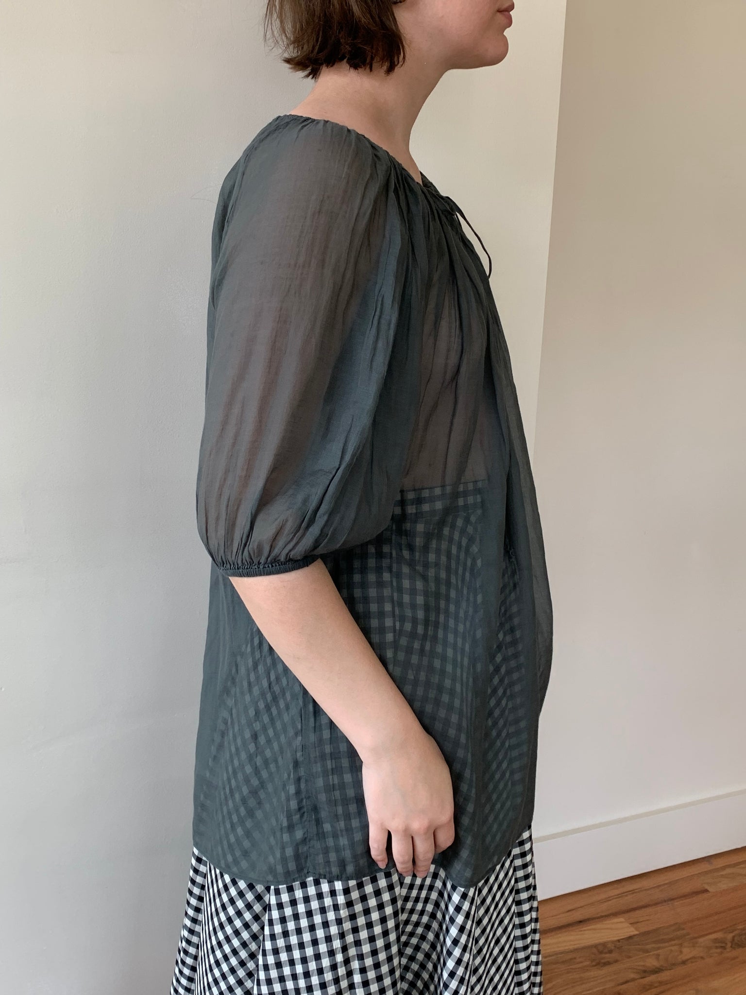 Aspesi sheer tunic top