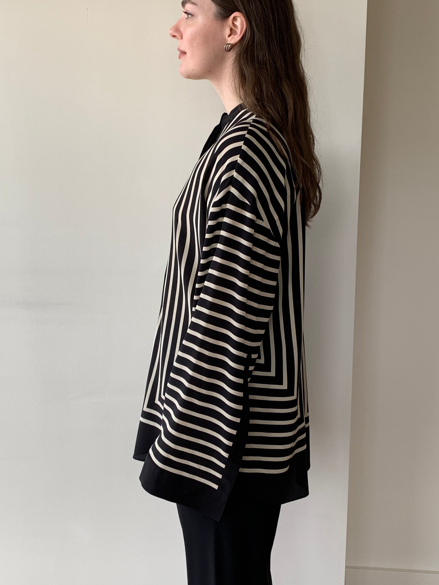 Totême striped scarf blouse
