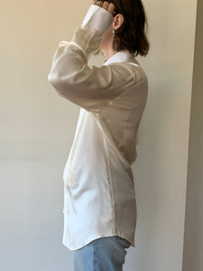 Dolce & Gabbana silk tuxedo button up