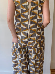 Graphic print vintage jumpsuit